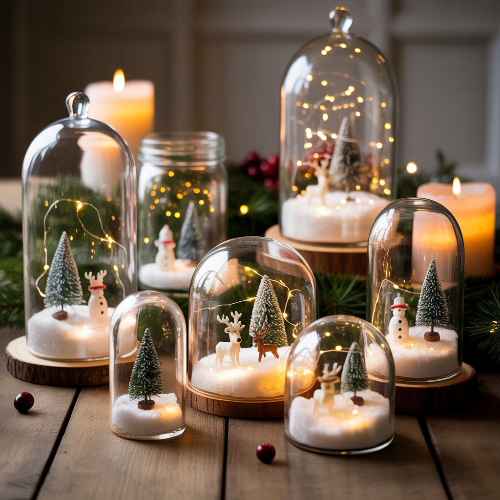 Christmas Centerpieces: 21 Stunning Ideas to Elevate Your Holiday Table 17 Snow Globe Inspired Display Christmas Centerpieces