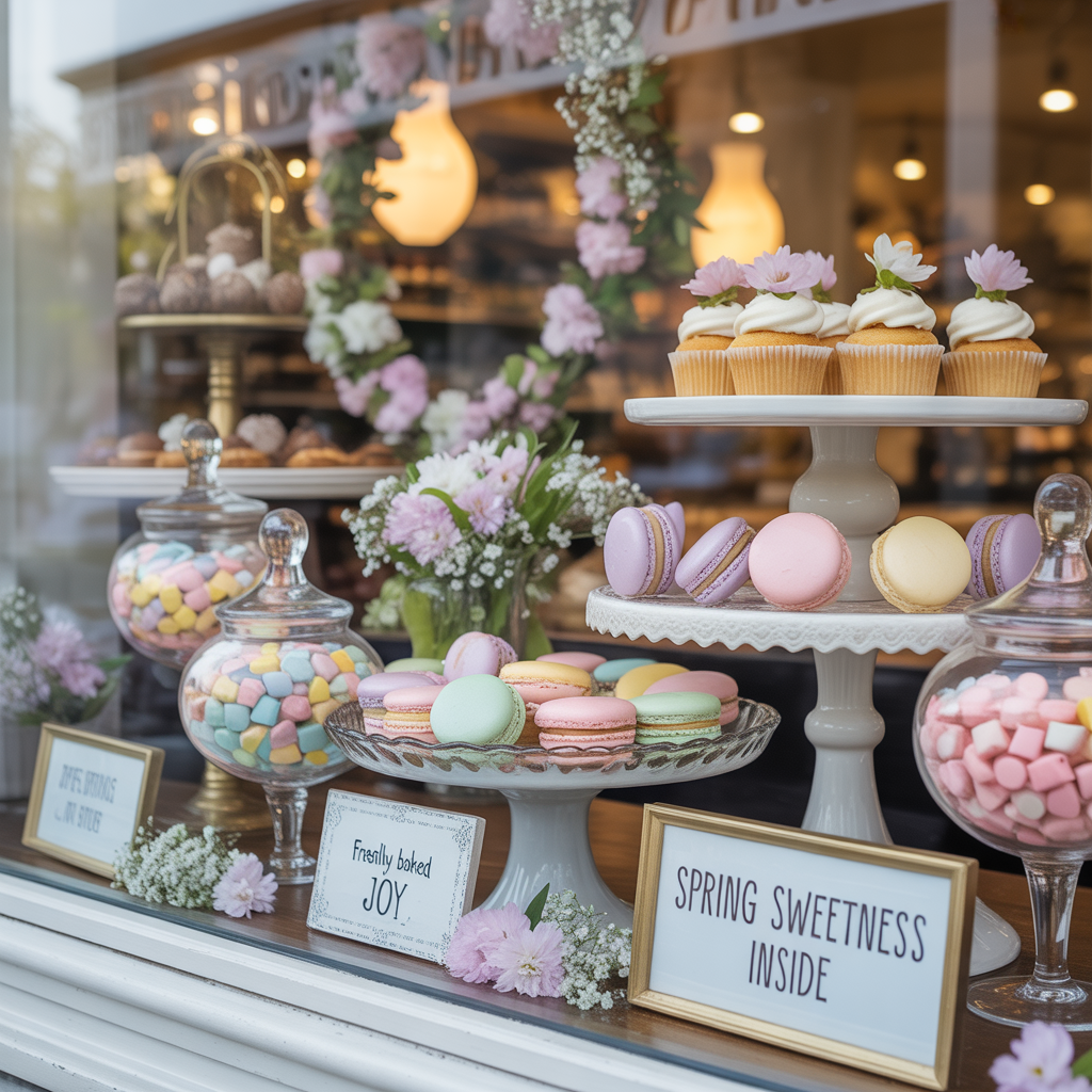 Spring Window Display: 16 Stunning Ideas to Attract Customers and Celebrate the Season 16 Sweet Treats and Bakery Bliss