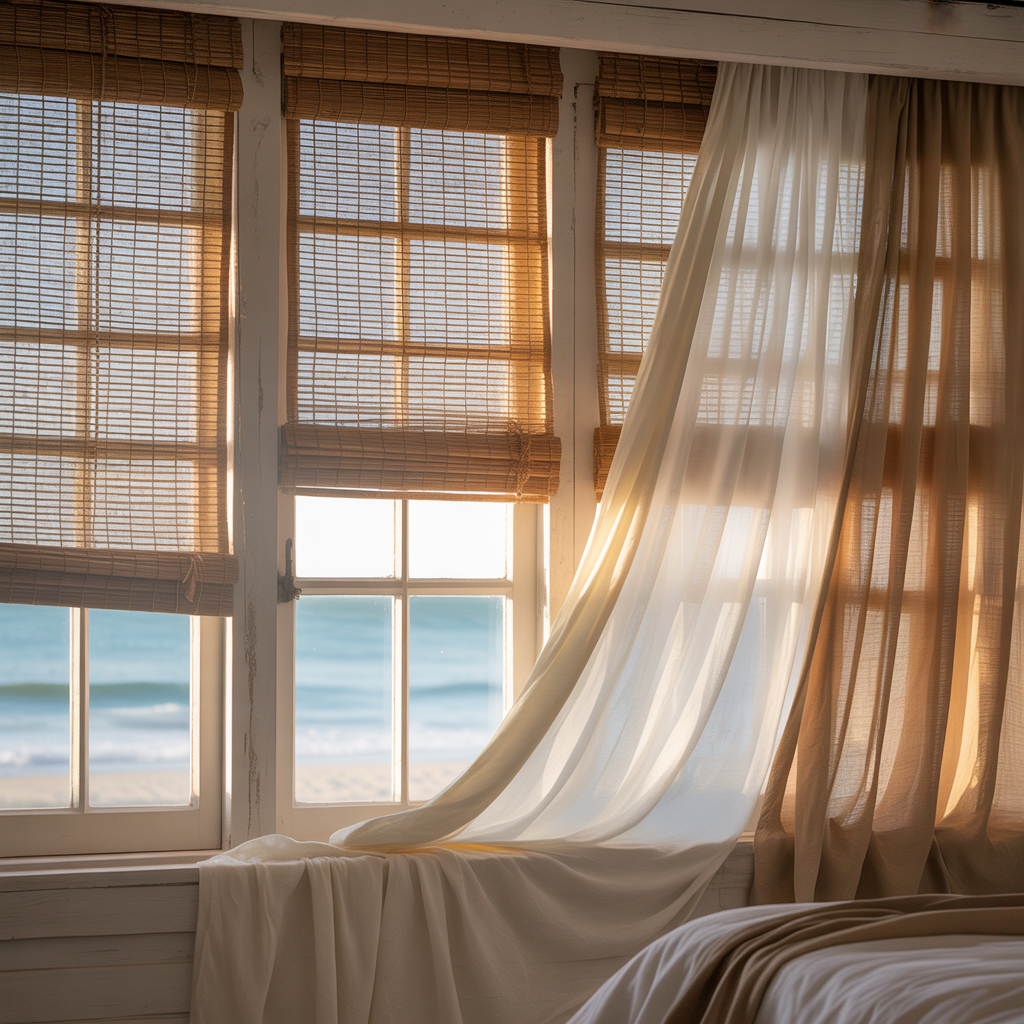 Beachy Bedroom :15 Design Disasters You Should Never Make 11 Textured Window Treatments