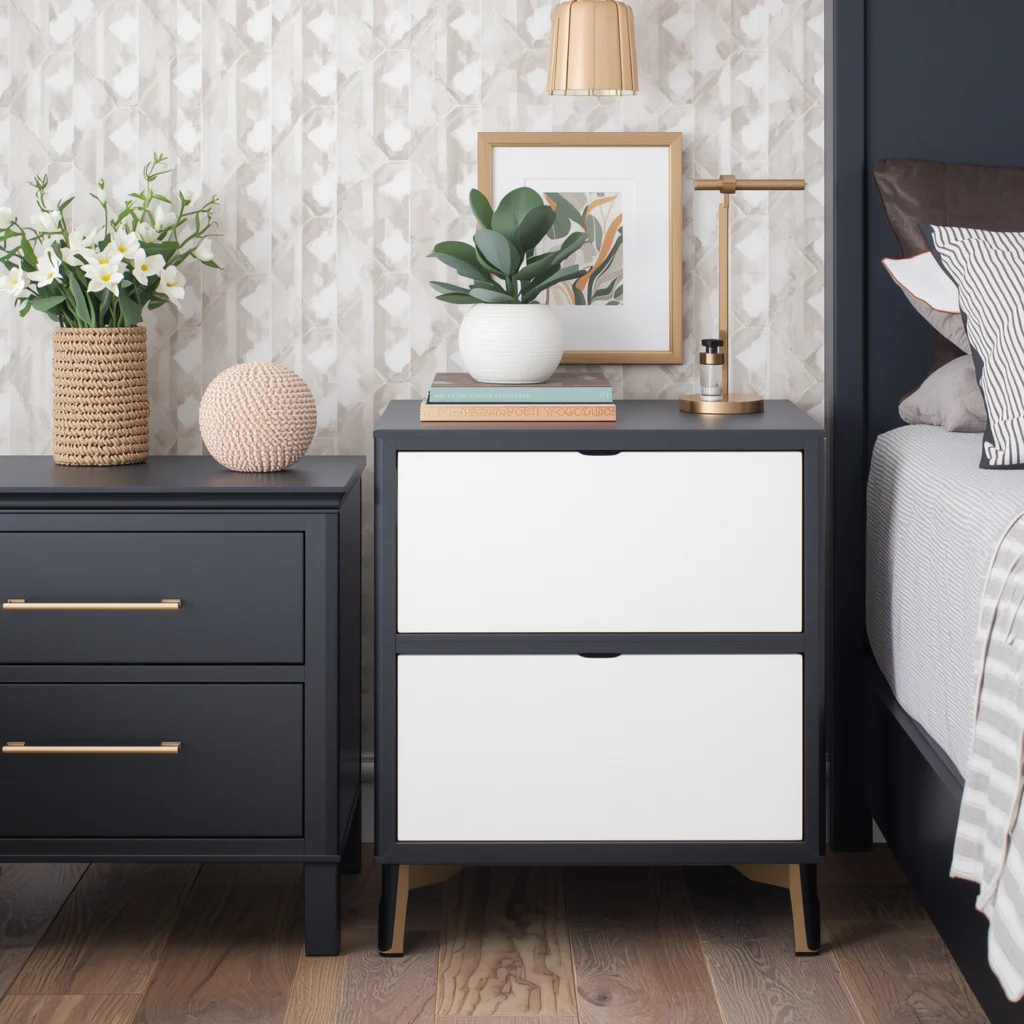 Painted Furniture: 20 Creative Ideas to Transform Your Home 4 Two-Tone Painted Nightstands