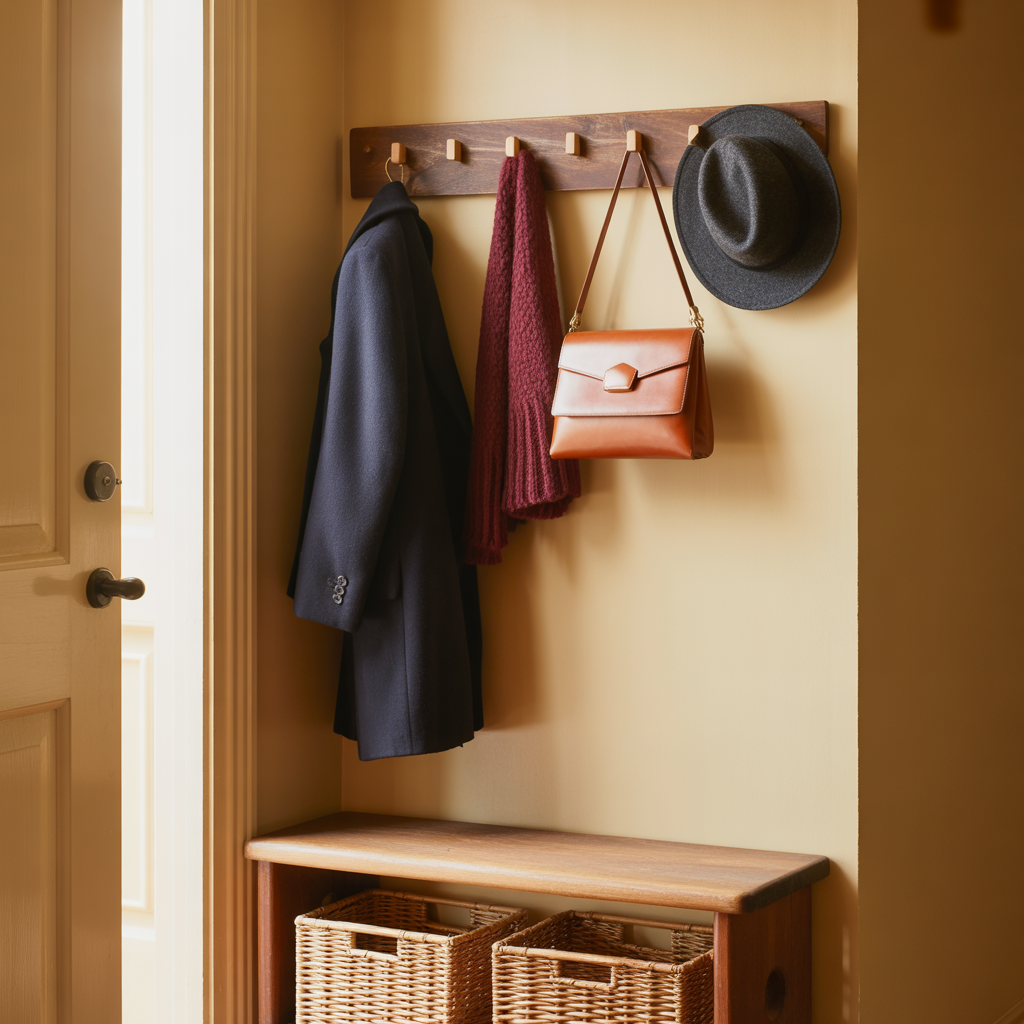 Utilize Hooks and Peg Rails for Everyday Essentials