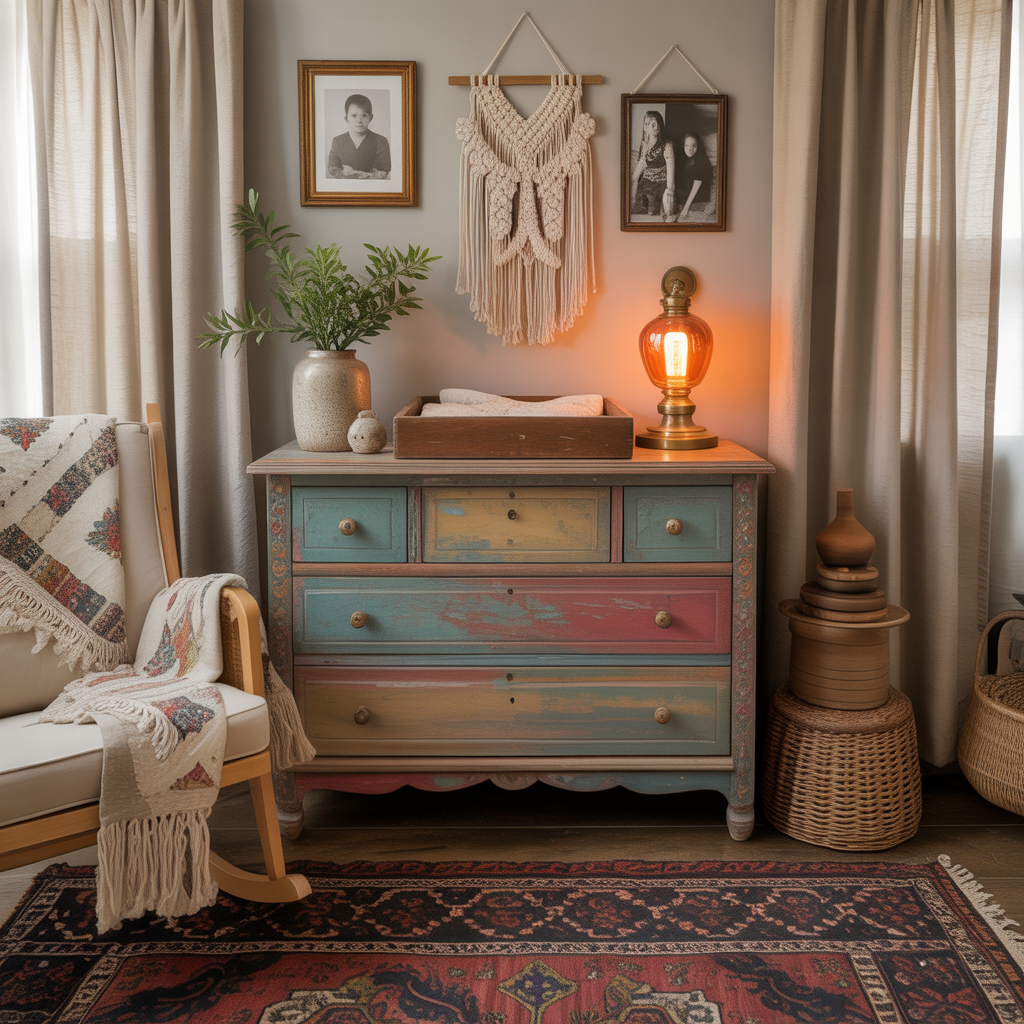 Boy Boho Nursery: 15 Dreamy Ideas for a Serene and Stylish Space 6 Vintage Touches with Character