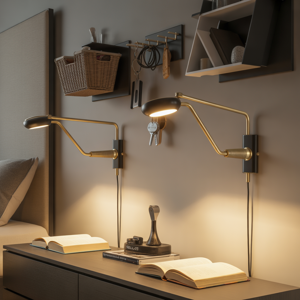 Small Shared Bedroom : 15 Creative Ways to Maximize Space and Style 13 Wall-Mounted Lighting and Accessories