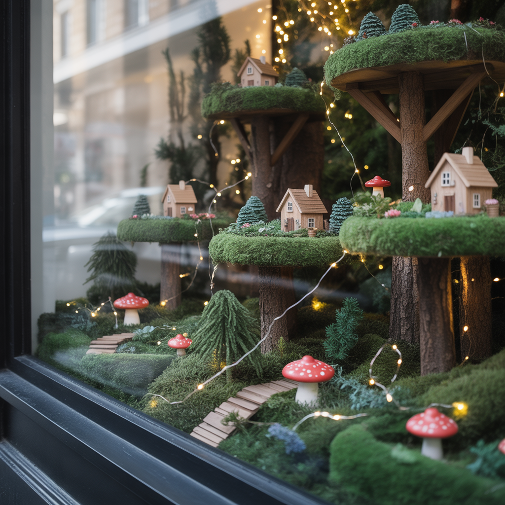 Spring Window Display: 16 Stunning Ideas to Attract Customers and Celebrate the Season 13 Whimsical Fairy Garden Display