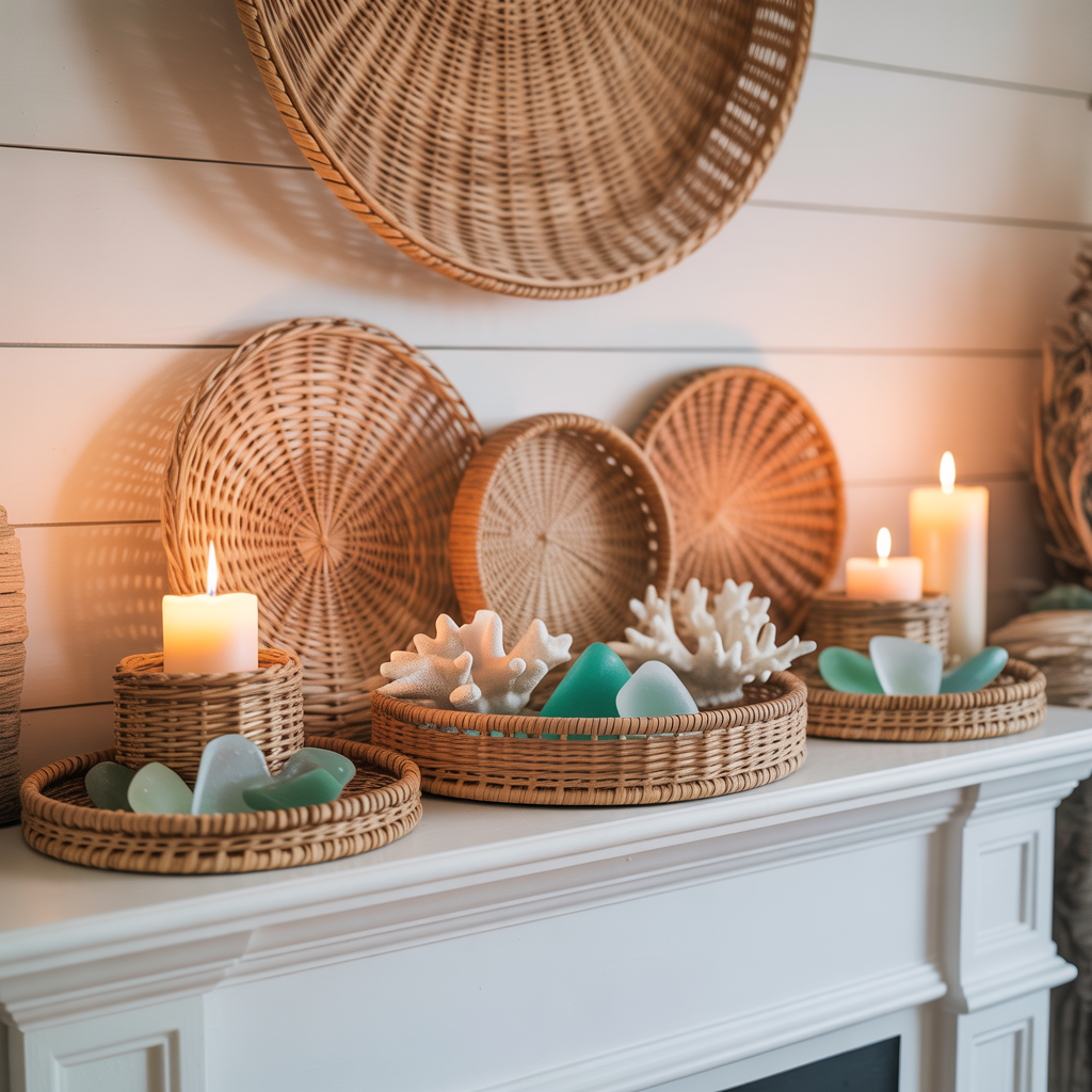 Woven Baskets and Textural Accents
