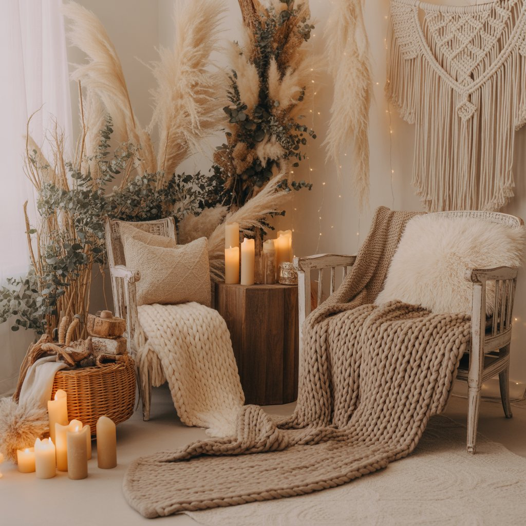 Christmas Mini Session Indoor Photoshoots : 20 Heartwarming Concepts for Magical Holiday Memories 14 Boho Christmas Aesthetic