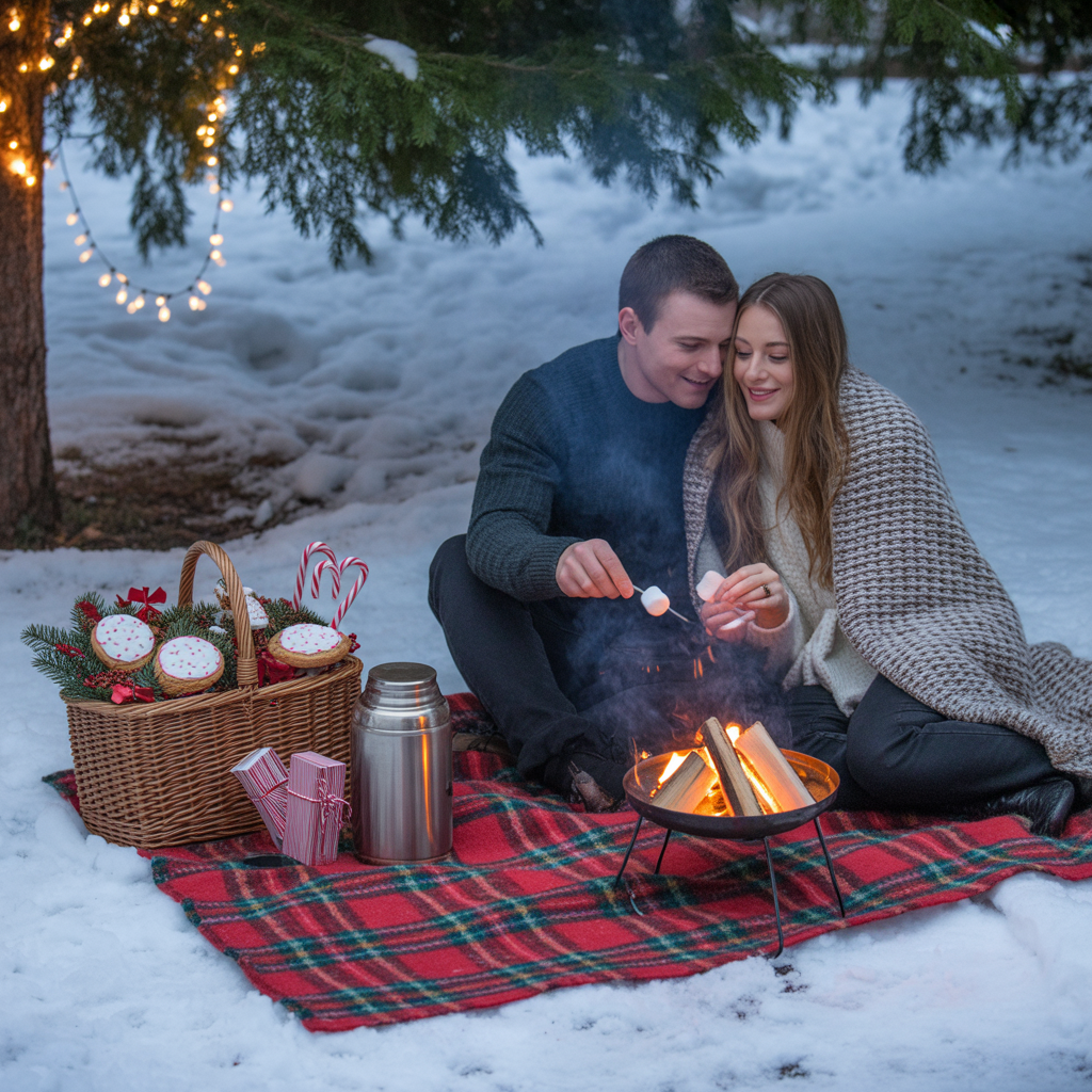 Christmas Mini Session :20 Ideas to Make Your Holiday Photos Unforgettable 16 Christmas Picnic in the Snow