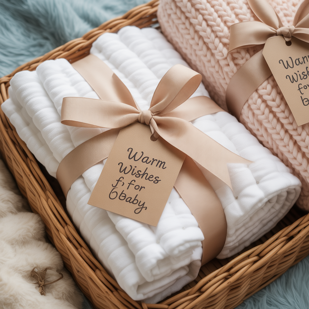 Winter Baby Shower: 20 Magical Ideas for a Cozy and Enchanting Celebration 12 Cozy Blanket Favors