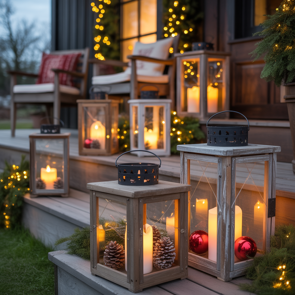 Cozy Lanterns with Flickering Lights
