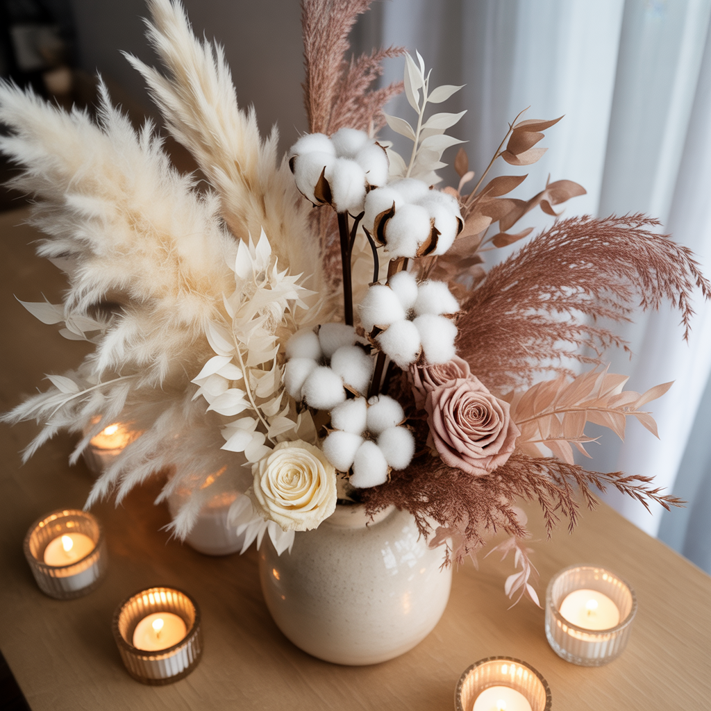 Dried Florals and Pampas Grace