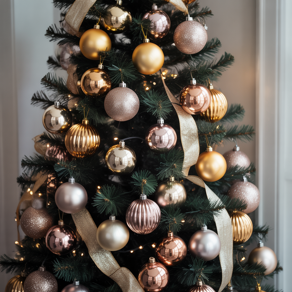 Elegant Metallic Contrast