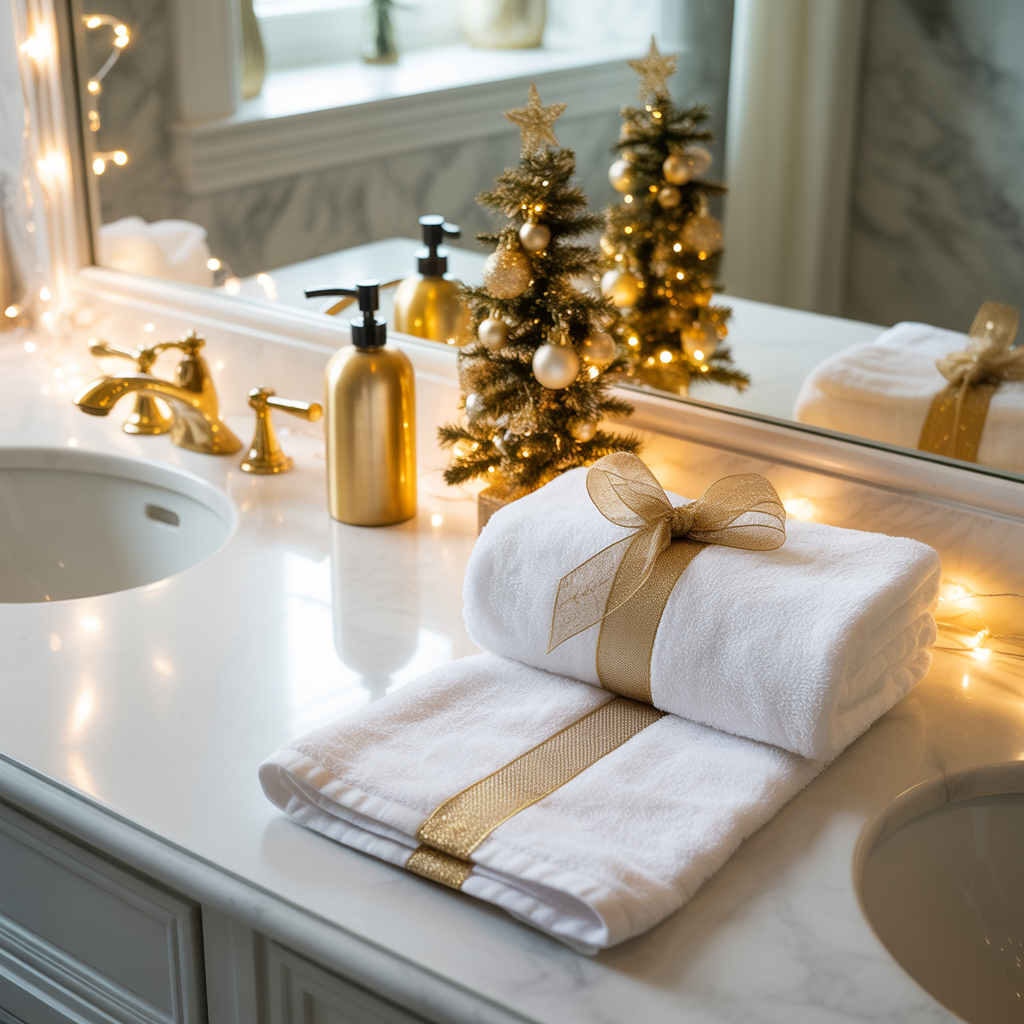 Elegant White and Gold Christmas Theme