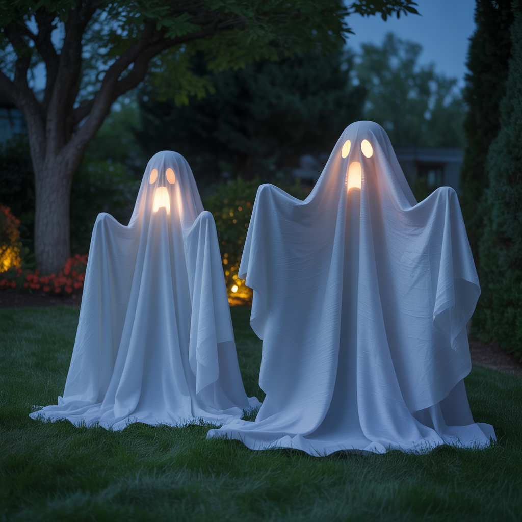 Ghostly Draped Trees