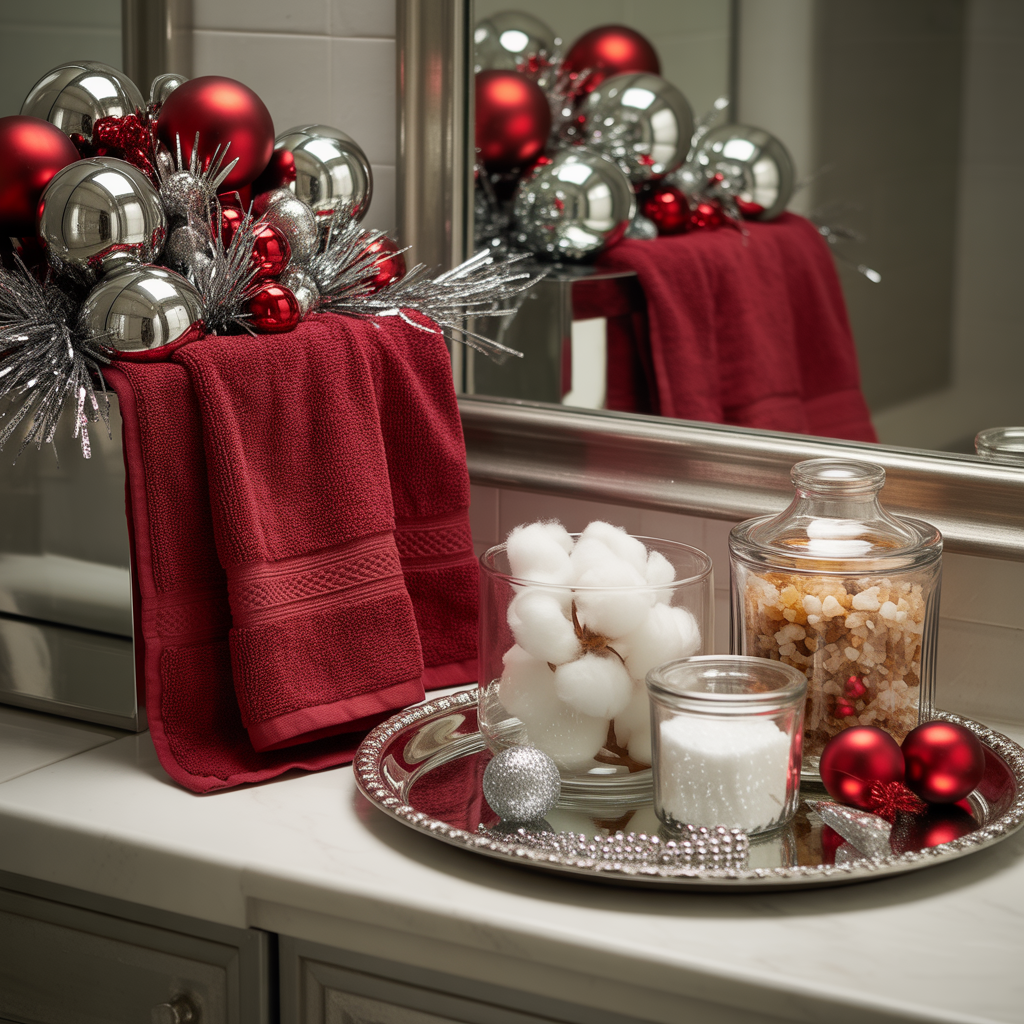 Glamorous Red and Silver Elegance