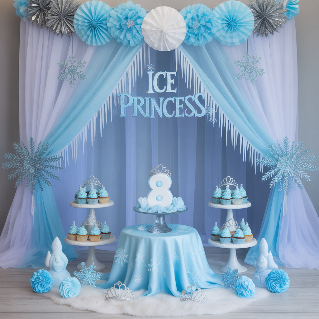Winter Baby Shower: 20 Magical Ideas for a Cozy and Enchanting Celebration 7 Ice Princess Theme