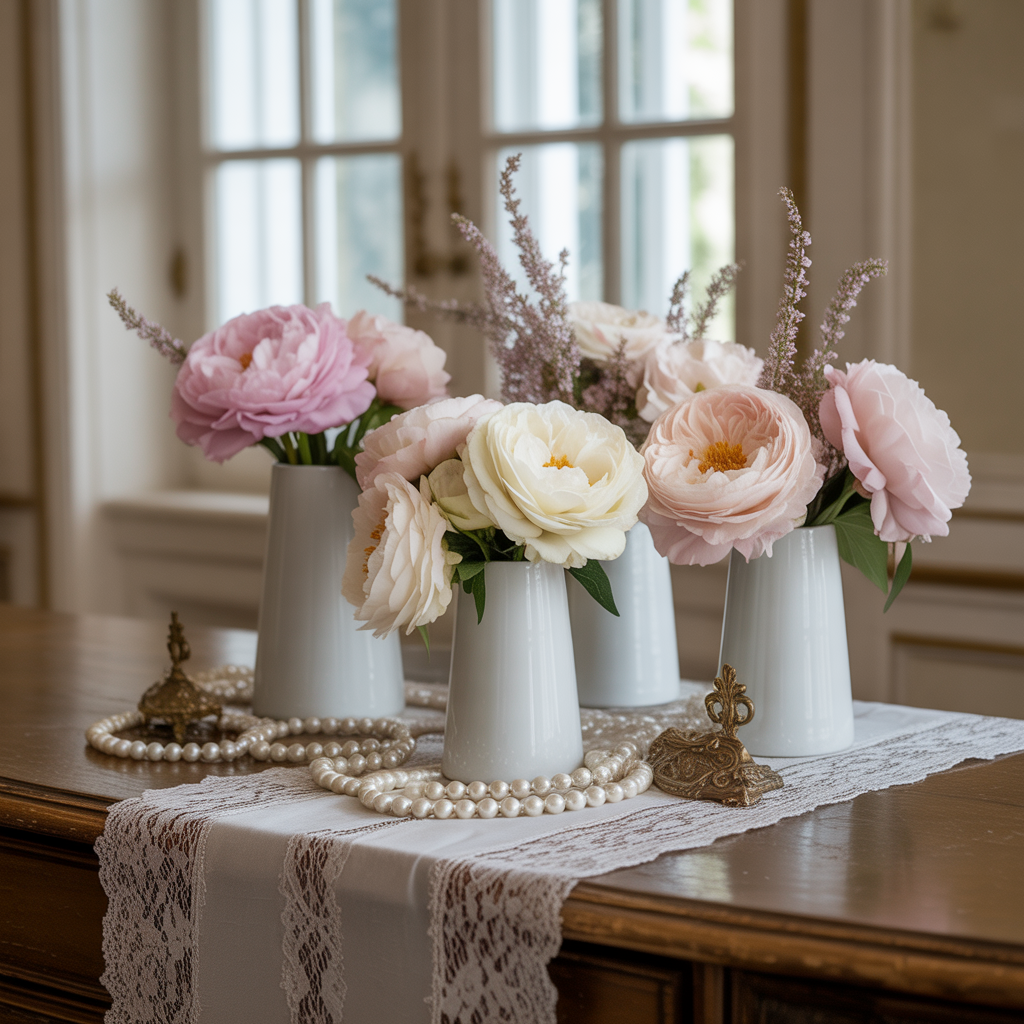 Lace and Porcelain Elegance