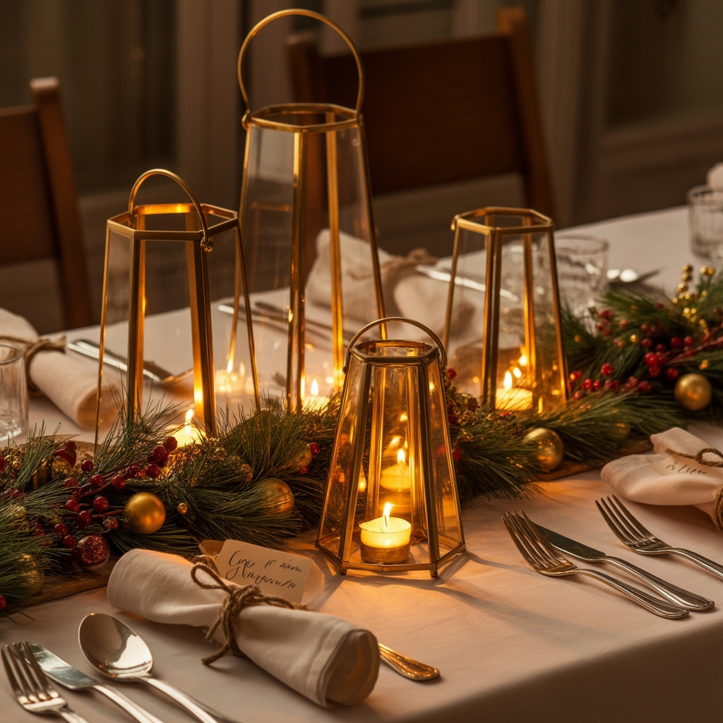 Christmas Lanterns :20 Magical Ways to Illuminate Your Holiday Decor 20 Lanterns on the Christmas Eve Table