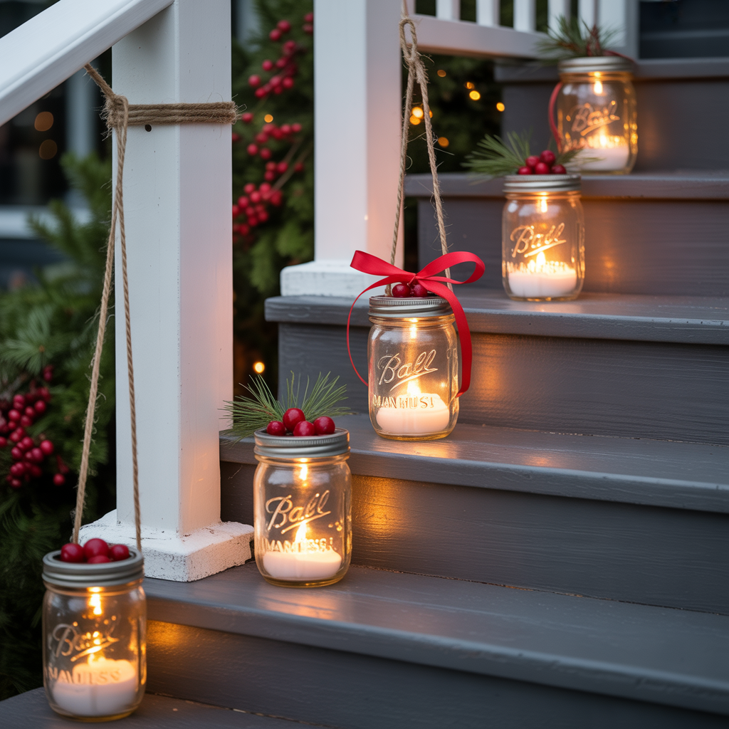 Mason Jar Lights and Candle Holders