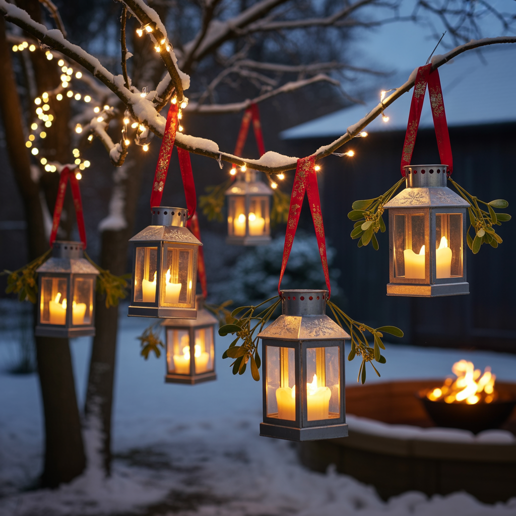 Christmas Lanterns :20 Magical Ways to Illuminate Your Holiday Decor 17 Outdoor Hanging Lanterns in Trees