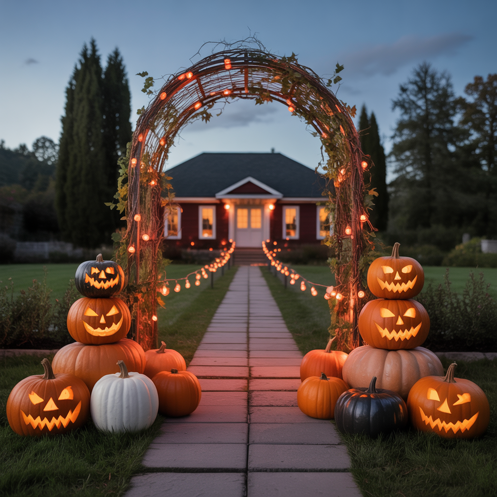 Pumpkin Archway Entrance