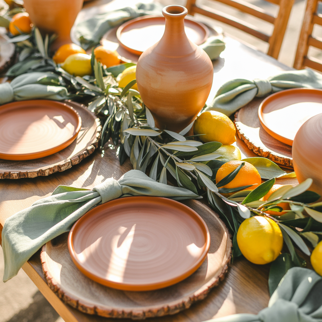 Sage and Terracotta Mediterranean Fusion