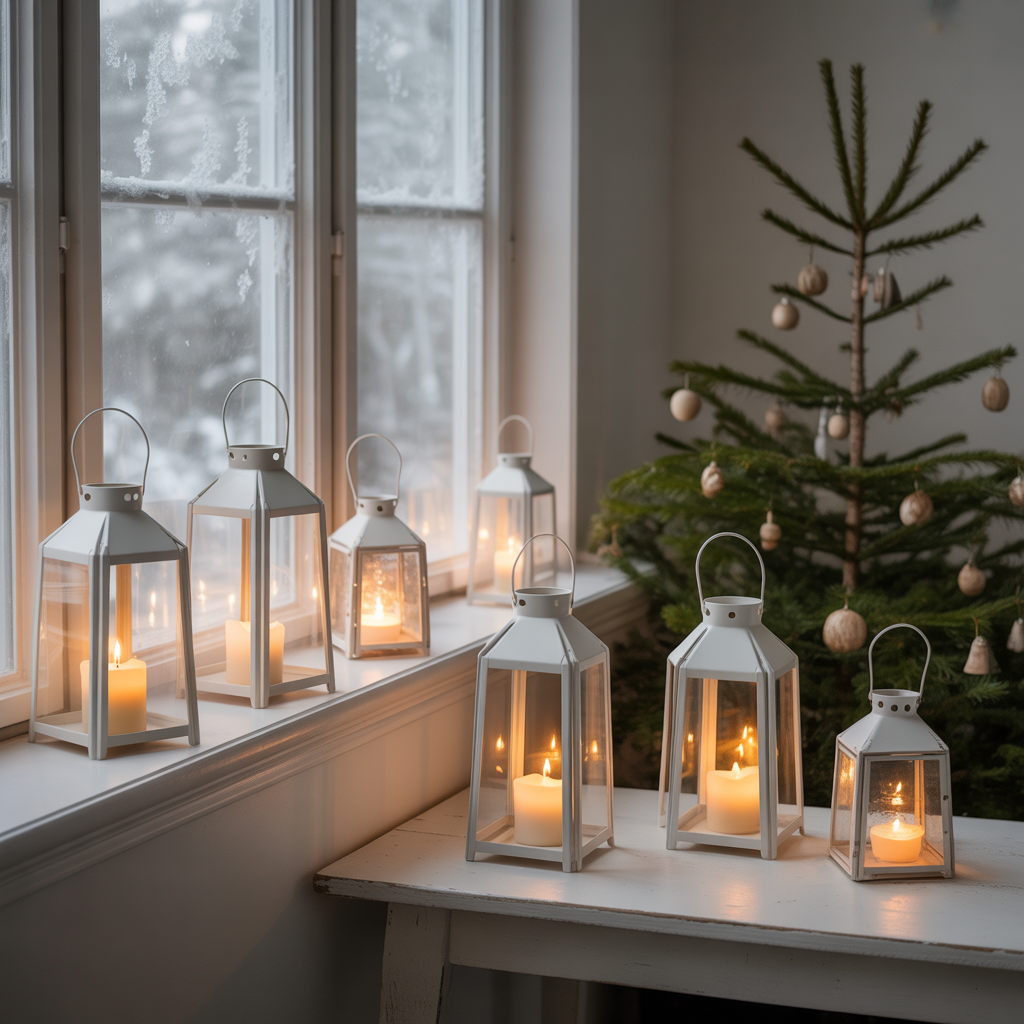 Christmas Lanterns :20 Magical Ways to Illuminate Your Holiday Decor 7 Scandinavian-Inspired Minimal Lanterns