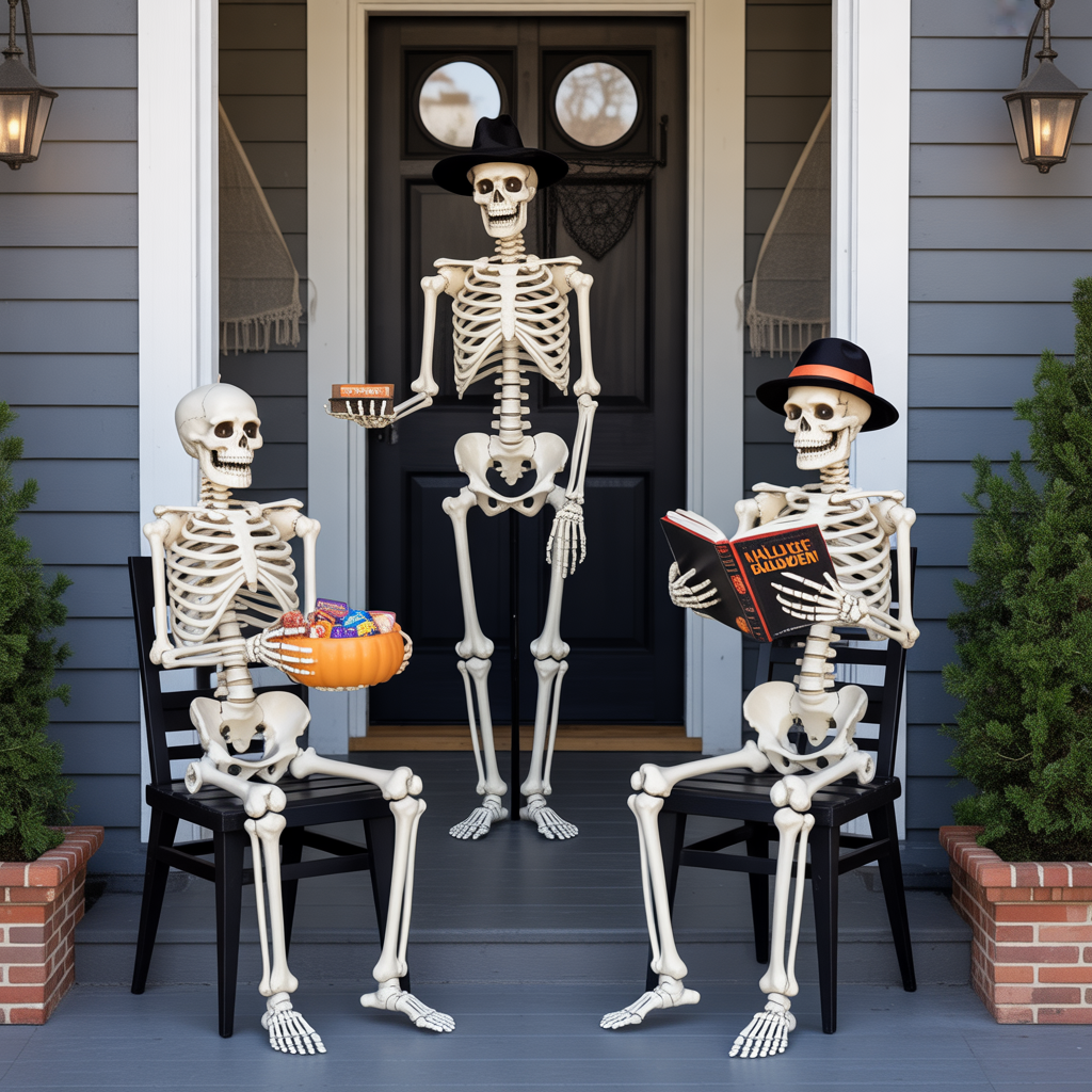 Skeleton Gathering Display