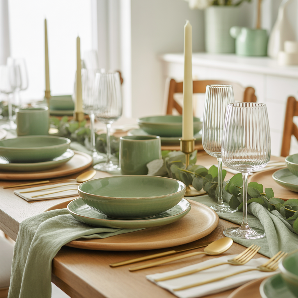 The Charm of Sage Green in Table Styling