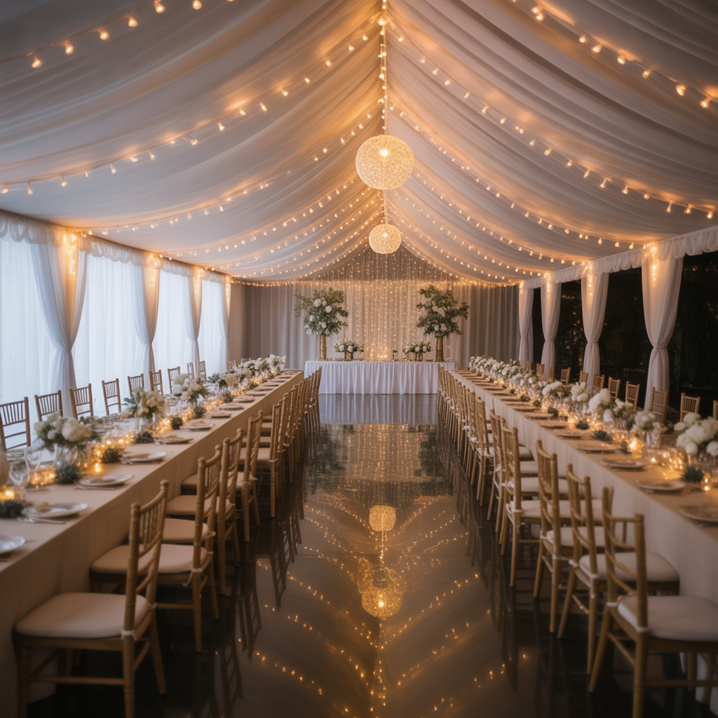 Winter Baby Shower: 20 Magical Ideas for a Cozy and Enchanting Celebration 20 Twinkling Fairy Lights Everywhere