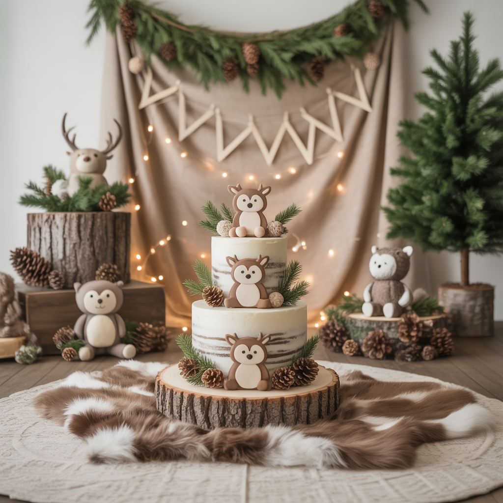 Winter Baby Shower: 20 Magical Ideas for a Cozy and Enchanting Celebration 3 Winter Woodland Wonderland