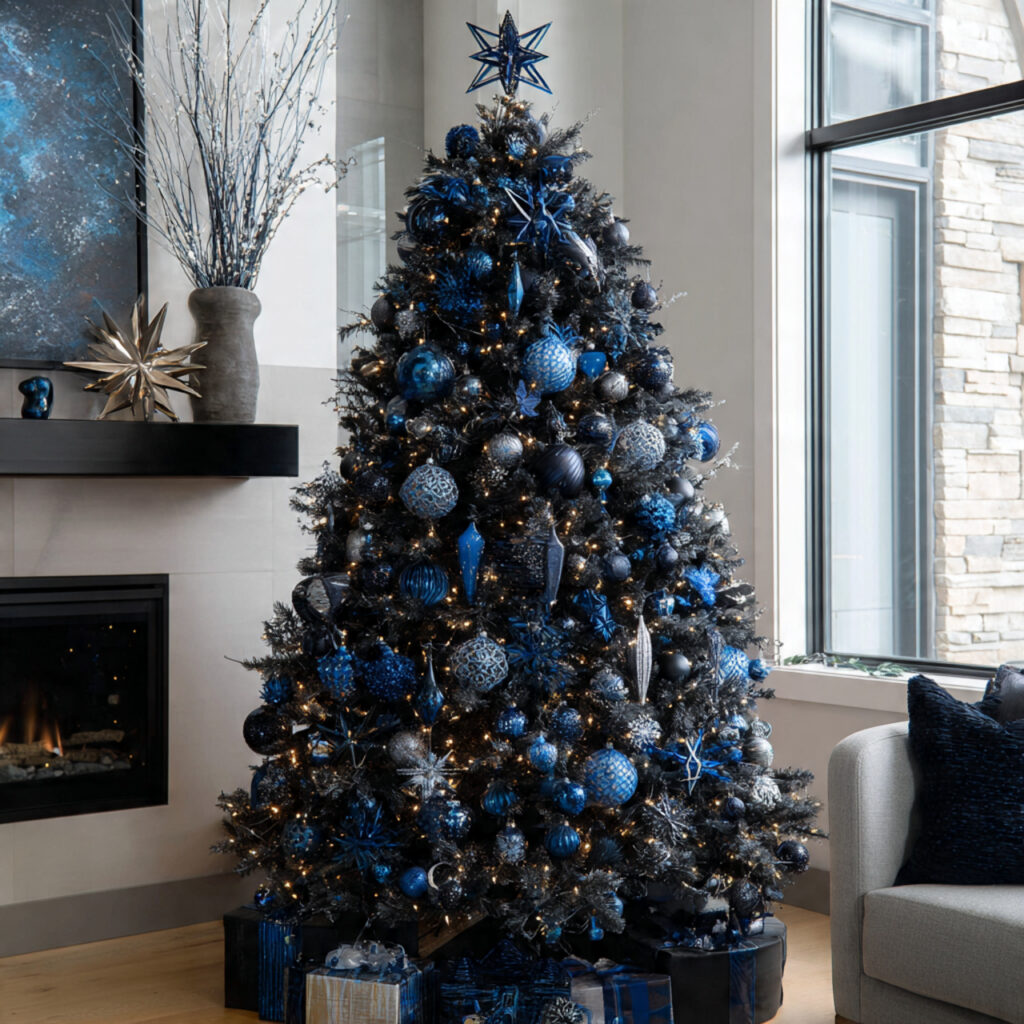 Blue and Black Frosted Fantasy