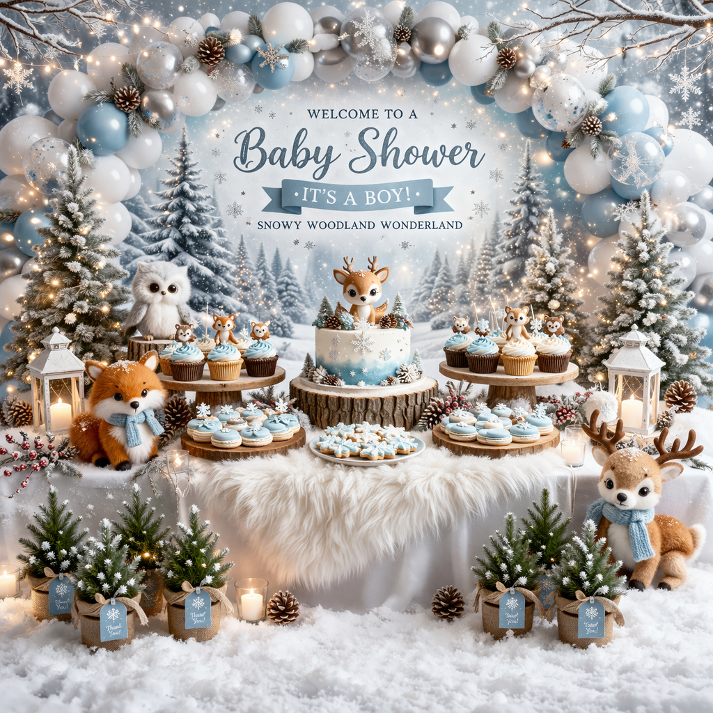 Snowy Woodland Wonderland